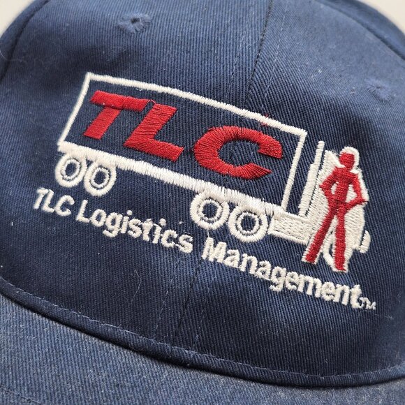 TLC Logistics Management Port Company Embroidered Navy Blue Cotton Hat Hook Loop - Picture 2 of 11
